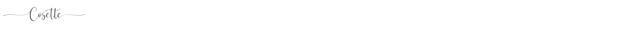 Cosette Cosette Demo.ttf font preview